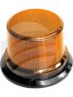 Code 3 LED Amber Beacon 10-30V 3 Bolt Mount Polycarb Lens 36 Led's
