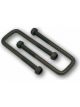 ARK U-Bolt 45mm For 45mm Square Axle 160mm Long with Nyloc Nuts Black
