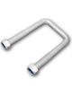 ARK Boat Winch Support U-Bolt 50mm X 100mm Galvanisedinch Post Pack of 2