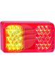 Autolamps LED Stop/Tail/Indicator Lamp 12/24V w/ Reflector Red Pck