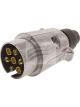 Utilux 7 Pin Large Round Trailer Plug Metal All States Blister Pk Blister