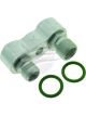 Jayair Gm Pad Rear Port Adaptor Hor Horizontal Oring #8 #10 Aluminium