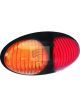 Autolamps LED Red/Amber Side Marker Lamp 12/24V Black Base 16cm Cable