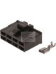 Jaylec Pack 10 Qc Connector Housing & Terminals Female 8 Way Black