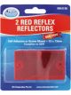 ARK Red Reflector Self Adhesive Screw 73mm X 43mm Adr Pack of 2