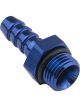 Proflow Fitting adaptor AN 8 Male Hose End To 3/8in. Barb, Blue