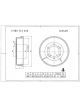 Bosch Brake Drum Rear Navara D21 D22 Pathfinder 260mm Dia X 63.5mm