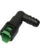 Proflow Fuel Line Connectors, Nylon 5/16in. Female QR 90 Degree To