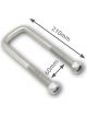 ARK Spare Wheel Mount U-Bolt 210mm X 60mm Solid Rubber