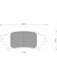 Bosch Brake Pad Rear Set