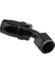 Proflow 45 Degree Hose End -08AN Hose to Female, Black