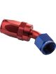 Proflow 45 Degree Hose End -16AN Hose to Female, Blue/Red