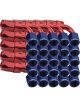 Proflow Bulk Pack 90 Degree Hose End -06AN Hose to Female, Blue/