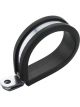 Proflow Cushioned Hose Mounting P-Clamp 6.3mm, Silver, 10 Pack