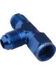 Proflow AN Tee -16AN Female Swivel Coupler Hose End On Run, Blue