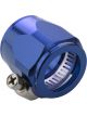 Proflow Aluminium Hex Hose Finisher Clamp 20.6mm ID, Blue