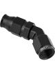 Proflow Black 45 Degree Hose End Hose End For -03AN PTFE Hose