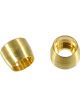 Proflow Brass Olive Insert Brass -04AN, 5Pk