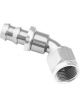 Proflow 60 Degree Push On Hose End Hose End Barb to Female-08AN,