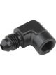 Proflow Female 90 Degree Adaptor 1/8in. NPT To Male -04AN, Black