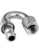 Proflow 180 Degree Push On Hose End Hose End Barb to Female-10AN,
