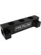 Proflow Fuel Block Log -08AN Side Ports & 3 x -06AN Ports, Bla