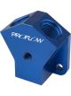 Proflow Billet AN Fuel Block -10AN In -08AN Out w/1/8in. NPT Po