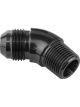 Proflow 45 Degree 1/4in. NPT To Male -06AN Flare to NPT Adaptor,