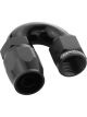 Proflow Fitting Hose End 180 Degree Full Flow -06AN, Black
