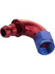 Proflow 120 Degree Fitting Hose End Full Flow Barb to Female -06AN,
