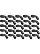 Proflow Bulk Pack Cutter Hose End 90 Degree -08AN, Black, 25pc