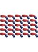 Proflow Bulk Pack Cutter Hose End 90 Degree -10AN, Blue/Red, 25pc