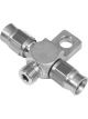 Proflow Stainless Steel Brake Adaptor Tee Block 1/8in. Bsp To 2