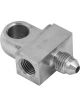 Proflow Stainless Steel Brake Adaptor Tee Block 3/8in. x 24 x 2 & -03A