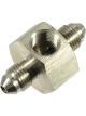 Proflow Stainless Steel Brake Flare Union adaptor -03AN, 1/8in. NPT Po