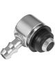 Proflow Brake Booster Check Valve, Aluminium, Clear Anodised, 5/16i