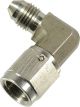 Proflow Stainless Steel Brake Adaptor 90 Degree Male -03AN To Femal