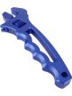 Proflow Billet Aluminium Adjustable AN Grip Wrench Spanner, Blue