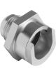 Proflow Heater Core Adaptor 5/8in. Pipe To -10AN, Silver