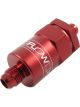 Proflow Billet Inline Aluminium Fuel Filter -08AN Red 30 Micron