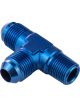 Proflow Flare Flare Union Adaptor -12AN To 3/4in. NPT On Run, Blue