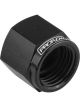 Proflow Fitting Aluminium AN Flare Cap -04AN, Black