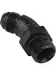 Proflow 45 Degree Male Fitting Orb Hose End To -10AN, Black