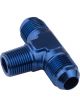 Proflow Flare Flare Union Adaptor-04AN To 1/8in. NPT On Side, Blue