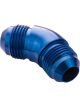 Proflow 45 Degree Union Flare Adaptor Fitting -04AN, Blue