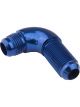 Proflow 90 Degree Male Fitting Bulkhead Adaptor -06AN, Blue