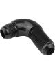 Proflow 90 Degree Male Fitting Bulkhead Adaptor -12AN, Black