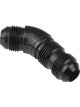 Proflow 45 Degree Male Fitting Bulkhead Adaptor -06AN, Black