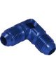 Proflow Flare Union -08AN 90 Degree Union w/1/8in. NPT Port, Blue