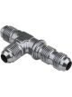 Proflow Fitting, Adaptor -06AN Flare Bulkhead Run Tee Silver